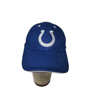 NFL Indianapolis Colts Strapback Hat OSFA Blue Embroidered Horseshoe Logo